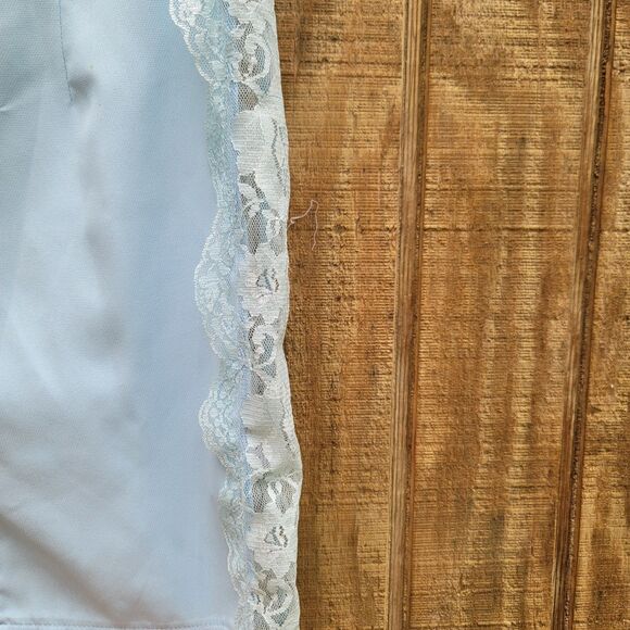 PrettyLittleThing Blue Lace Inset Hook & Eye Bardot Bodycon Dress Womens Size 6 - Picture 5 of 12